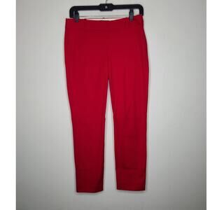 NWT J Crew Mercantile red fitted pants - 2